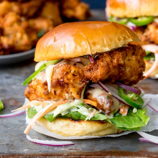 Crispy Buttermilk Chicken Burger