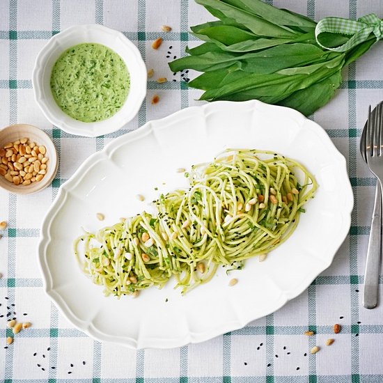 Wild garlic spaghetti