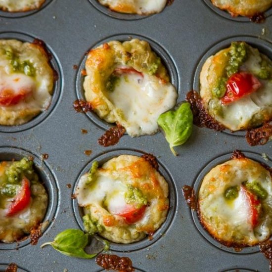 20 MINUTE CHEESY PESTO TARTS