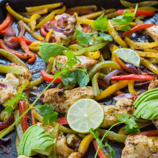 Sheet Pan Chicken Fajitas