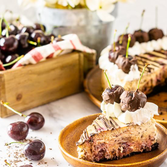 Chocolate-Covered Cherry Cheesecake