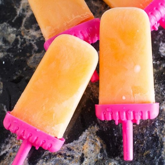 Low FODMAP Cantaloupe Lime Popsicle