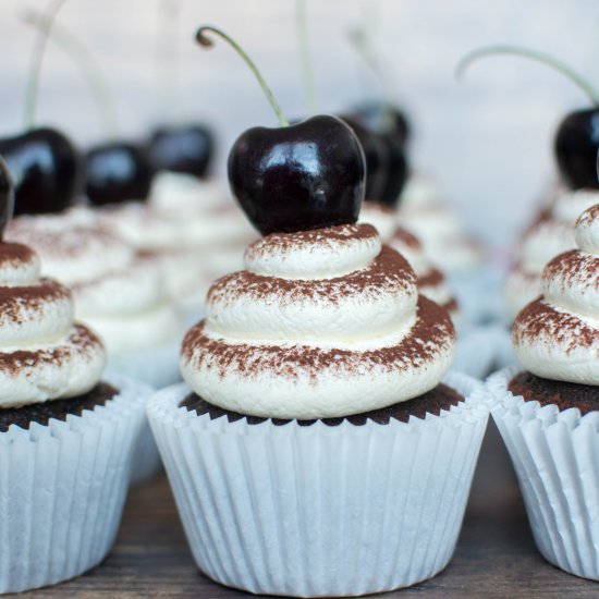 Chocolate Cherry Cupcakes