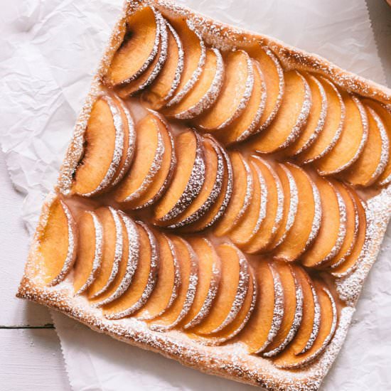 Cardamom Honey Peach Tarte