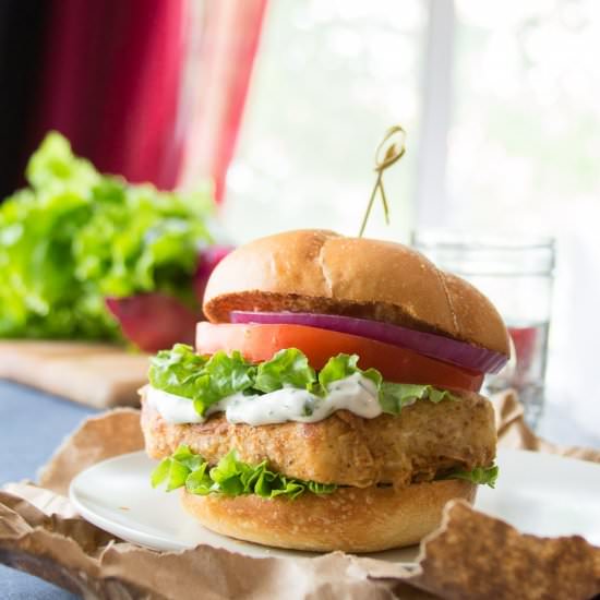 Vegan Fish Fillet Sandwiches