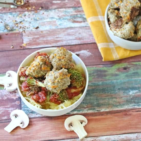 Spicy Meatballs & Spaghetti Squash