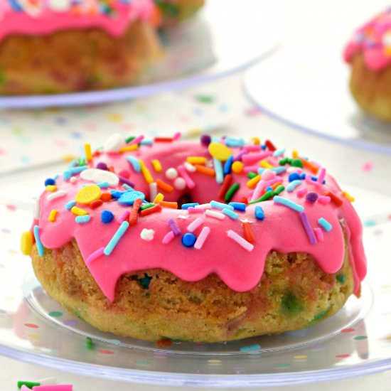 Birthday Cake Donuts