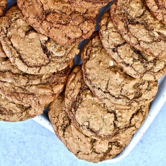 Double Chocolate Almond Cookies