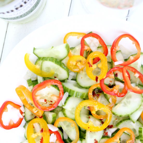 Cucumber Salad & Spicy Dressing