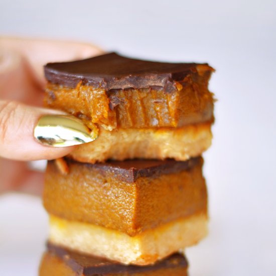 Pumpkin Pie Millionaires Shortbread