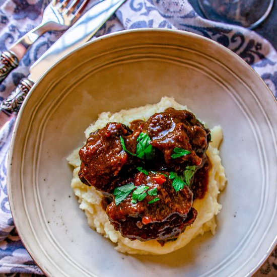 Braised Oxtail in Pedro Ximenez