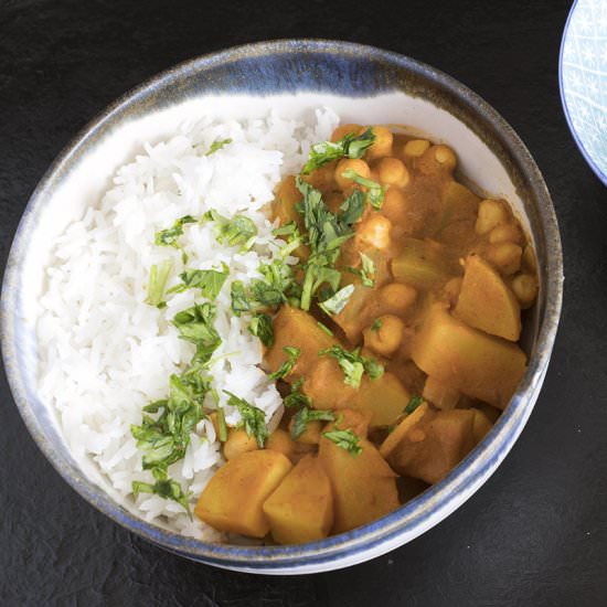 One pot chickpea curry