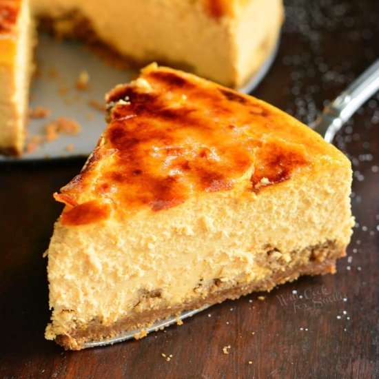 Creme Brulee Pumpkin Cheesecake