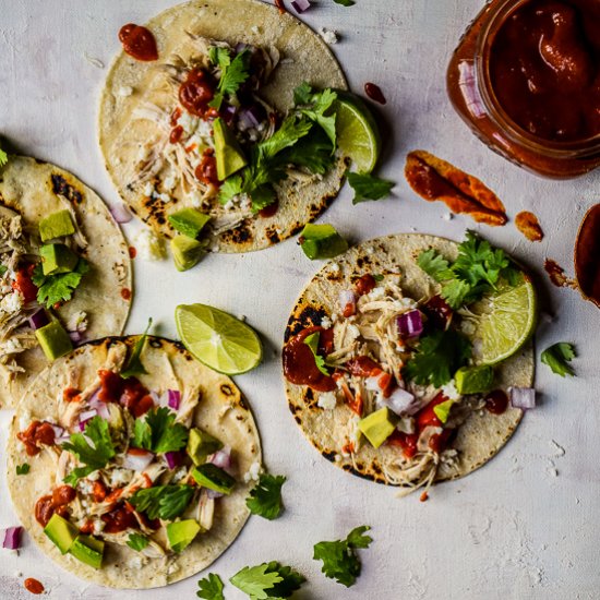 Shredded Chicken Tacos Recipe