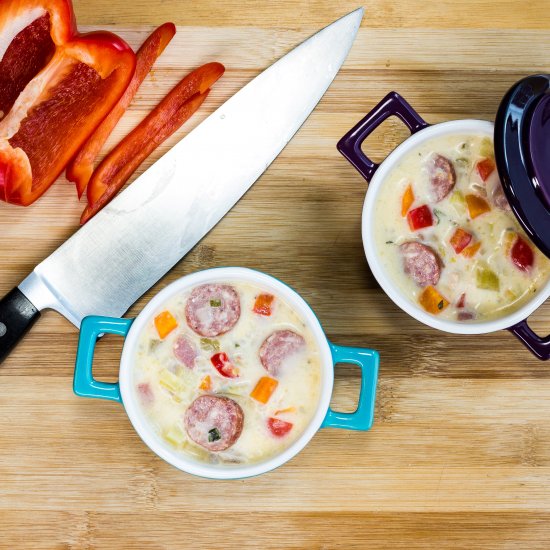 Smoked Sausage Chowder (keto)