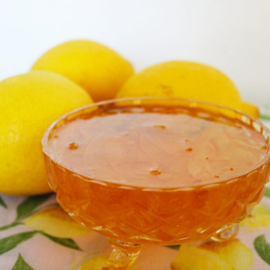 Three Ingredient Lemon Marmalade