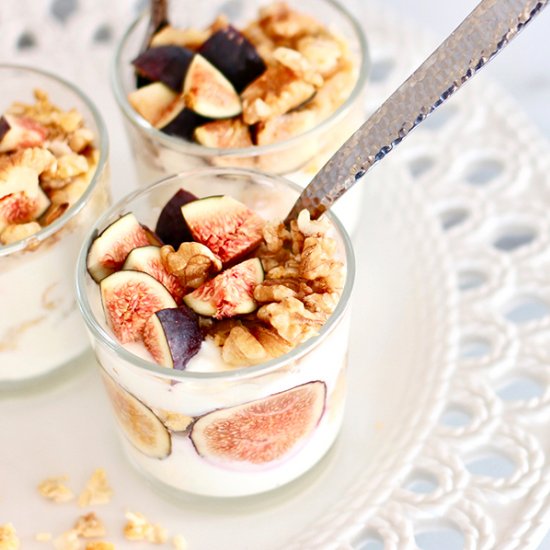 Yogurt Honey Fig Breakfast Parfait