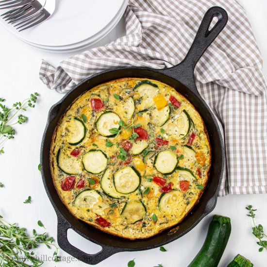 Healthy Low Carb Zucchini Frittata