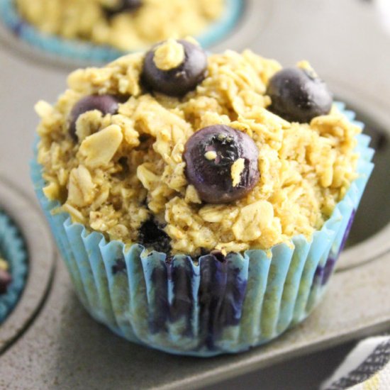 Blueberry Baked Oatmeal Cups