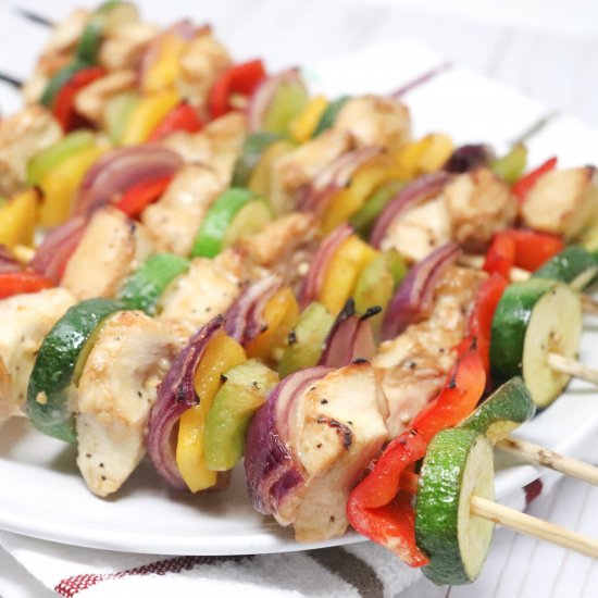 Broiled Chicken Kabobs