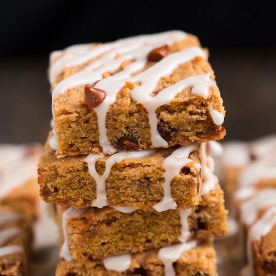 CINNAMON PUMPKIN COOKIE BARS