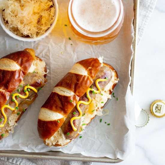 Beer Braised Brats