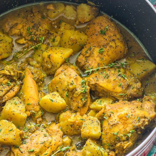 Jamaican curry chicken