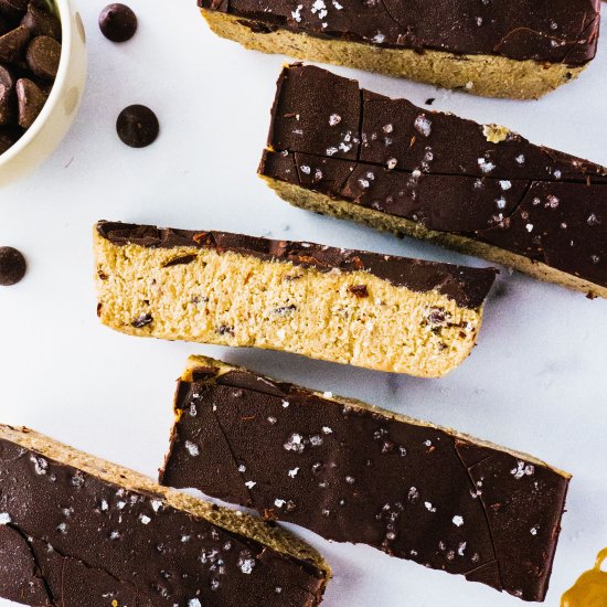 no bake chocolate cookie dough bars