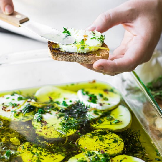 Herb Marinated Goat Cheese