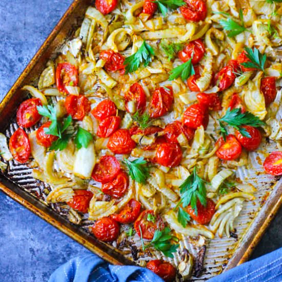 Roasted Fennel with Tomatoes