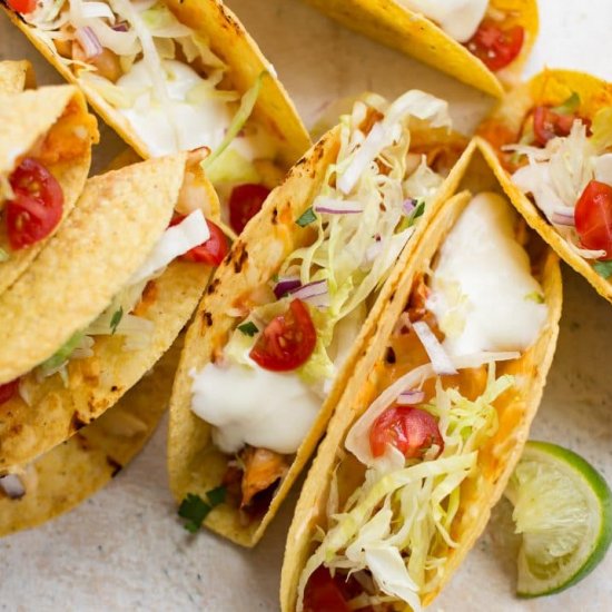 easy baked chicken tacos