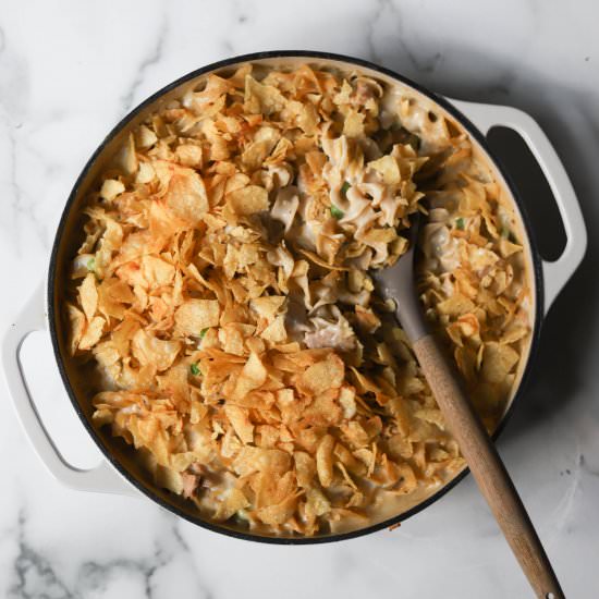 Tuna Noodle Potato Chip Casserole