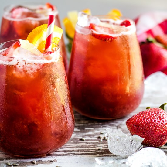 Instant Pot Strawberry Iced Tea