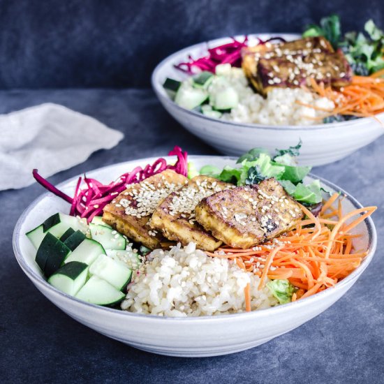 Vegan Buddha Bowls with Tofu (gf)