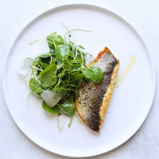 Five-Ingredient Crispy Branzino