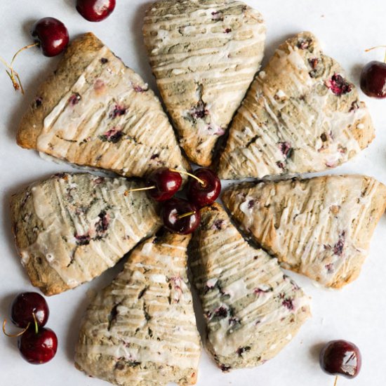 Dark Chocolate Cherry Scone