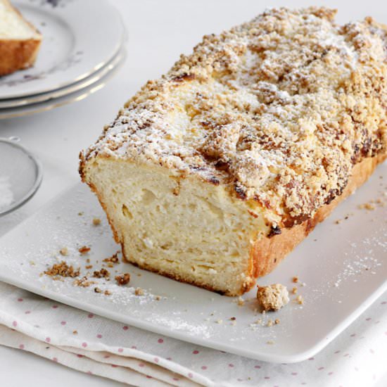 Cheese Babka with Almond Streusel