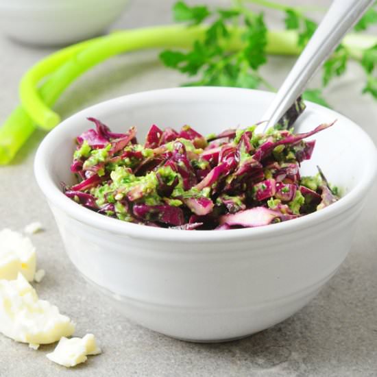 Feta and Herb Coleslaw