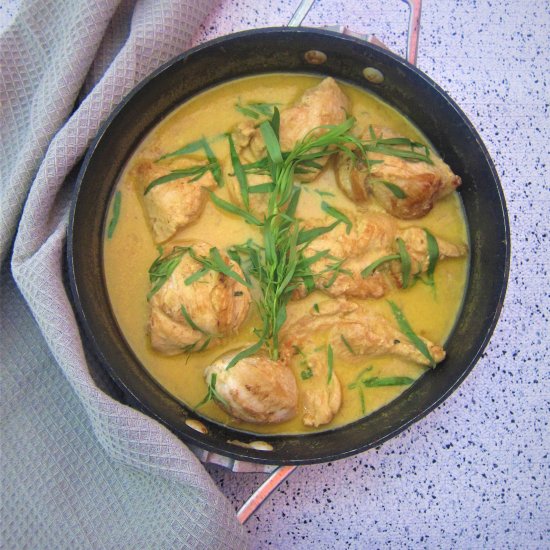 Tarragon Chicken White Wine Sauce