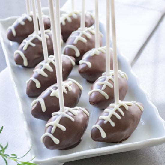 Chocolate Peanut Butter Footballs