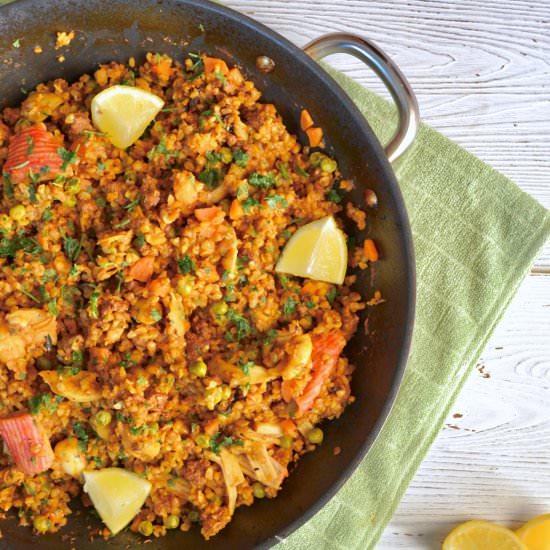 Seafood Freekeh Paella