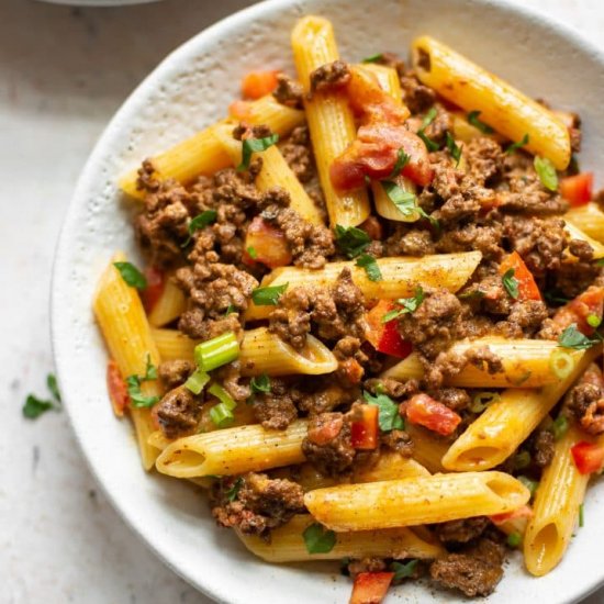 easy cheesy taco pasta