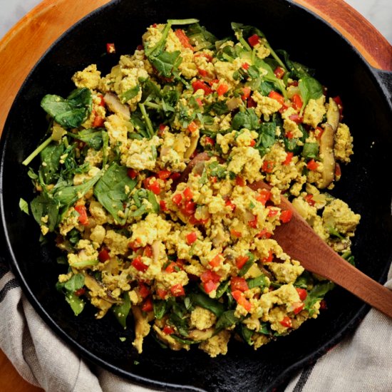 CURRIED TOFU SCRAMBLE