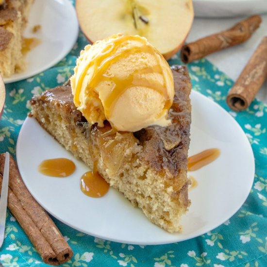 Upside Down Caramel Apple Cake