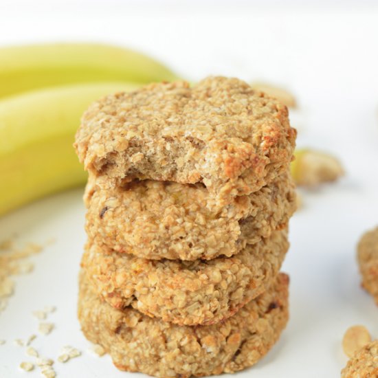 Peanut Butter banana oatmeal cookie