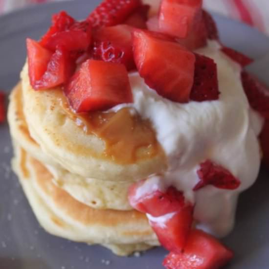 Strawberry Buttermilk Pancakes