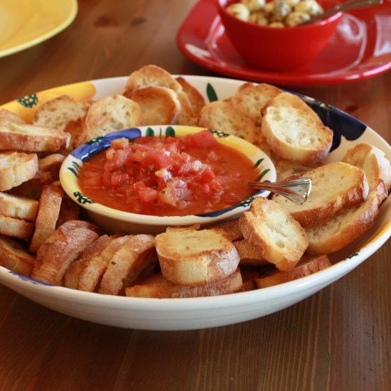 Easy Tomato Basil Bruschetta