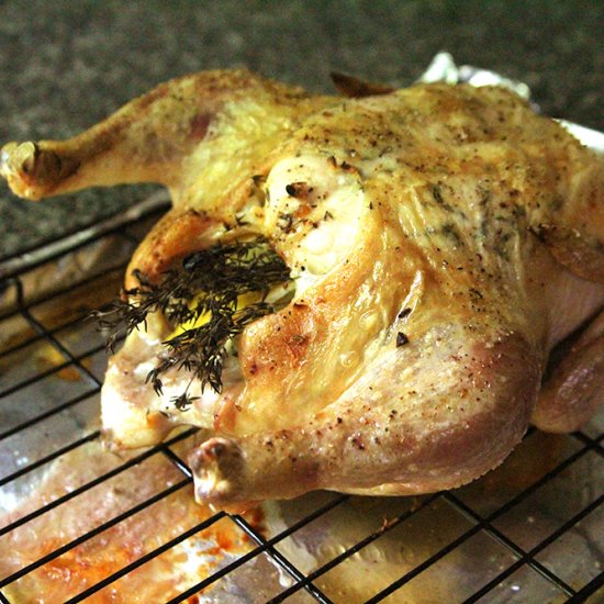 Roast Chicken with Garlic and Thyme