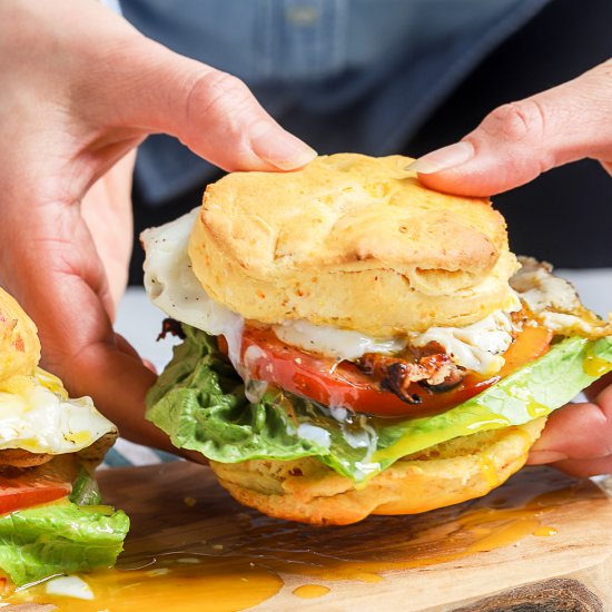 Sweet Pepper Biscuit Breakfast BLT