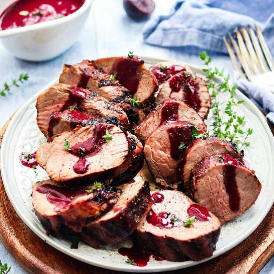 cherry balsamic pork tenderloin